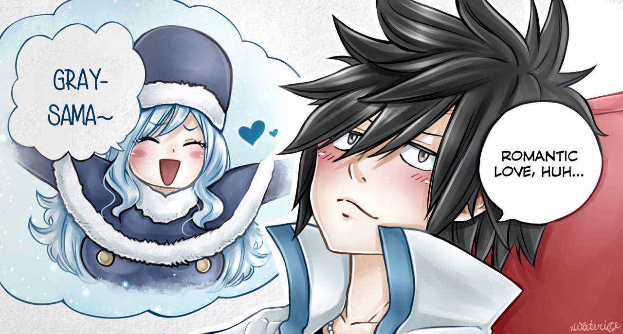 xwaterice: “romantic love, huh…” gray misses (and loves) juvia so much!! ❤️ 