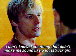 arthurpendragonns:  Poetry? That’s the best you could come up with? What did you want me to say?
