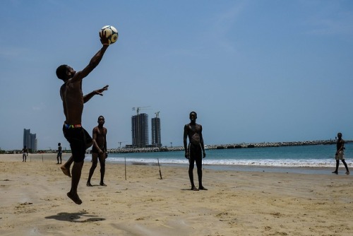 Beach Football. Tarkwa Bay, Lagos 