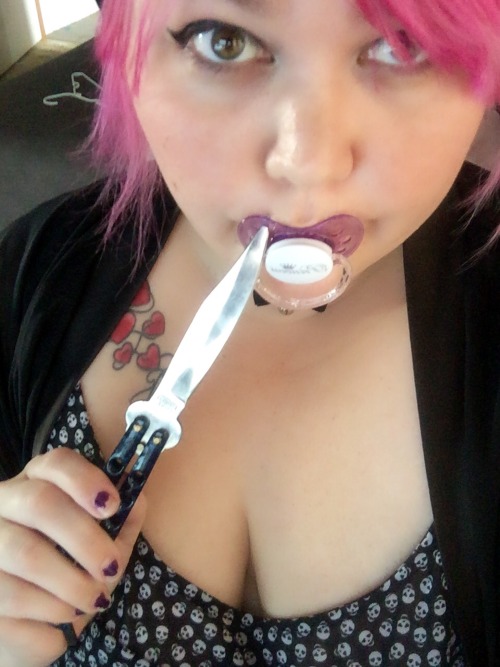 hislittlehatefuck: Creepy baby who likes sharp objectsReblogged by tumblr.viewer