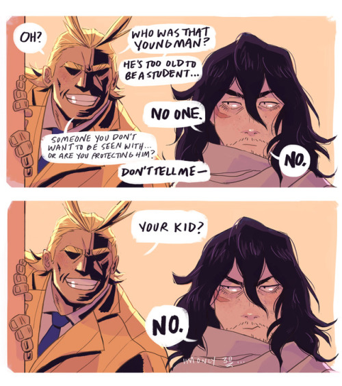 shadow-night: kevinkevinson:and All Might never did find out who the Other Kid was. He also learne