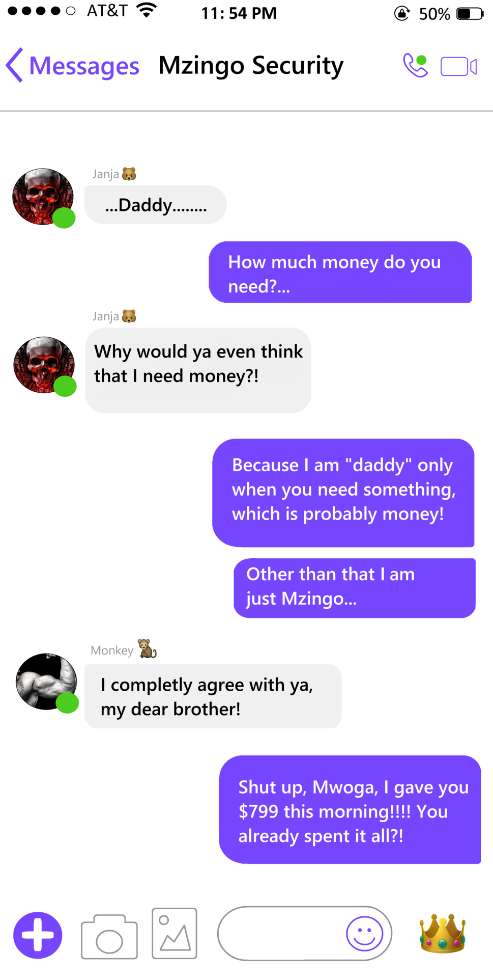 What If TLG Characters As Humans Chat Through Messenger