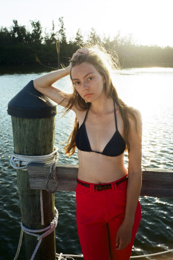 Americanapparel:  Anastasiia  In American Apparel Swimwear And Denim, Spring 2013.