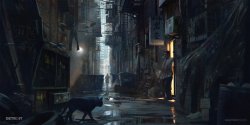 nestedneons:Concept art for Detroit Becomes Human by @WojtekFus