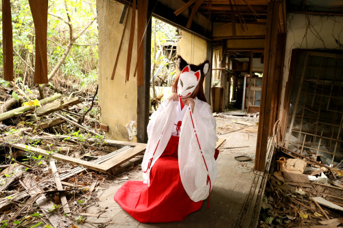 Cute Cosplay GIrl Higurashi Rin (Kitsune-Chan 3) 1-3