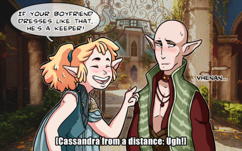 thecopperkidd:I say this everytime I put Solas in the Keeper Robe. *sorry*