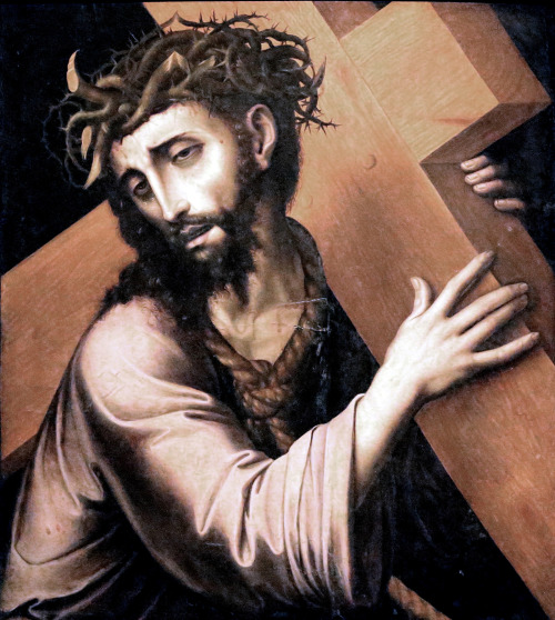 Luis de Morales - Christ carrying the cross (c. 1560).