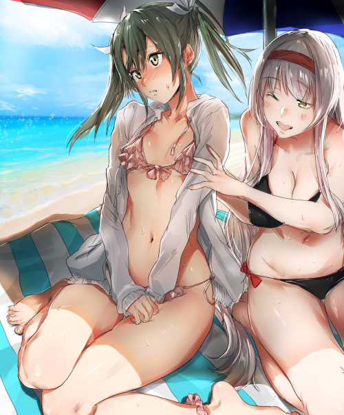 gatarou0411:  水着ずいずい - ニコニコ静画 (イラスト) 