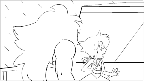 ghostdigits: Post 2 of 3, it sucks that Tumblr has a ten image cap. Here are some boards from act three of “Alone at Sea”. This was my first time drawing Jasper! Lapis and Jasper are two characters I have great difficulty with - Amber was a big