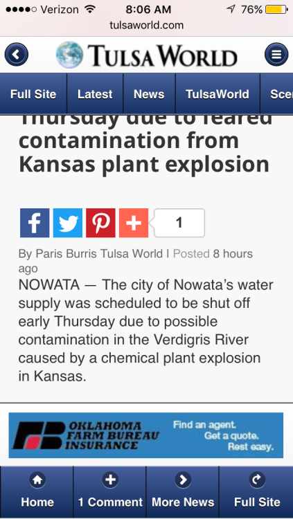 Nowata has no water.