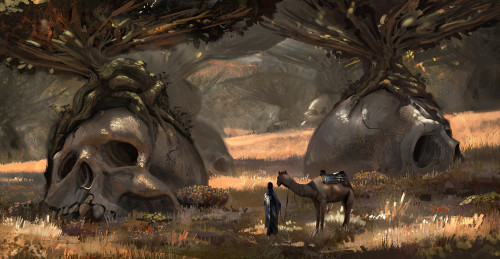 morbidfantasy21:  Skull Valley - fantasy concept by Marcin Basta 