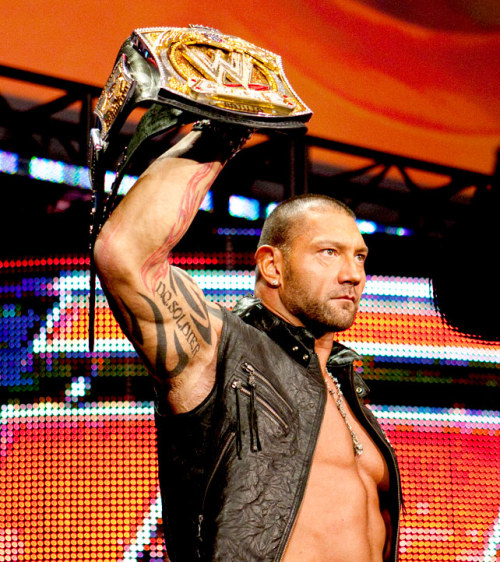 Sex fishbulbsuplex:  WWE Champion Batista pictures