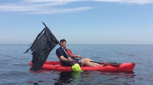 northern-giant:  dandalf-thegay:  Went kayaking with northern-giant on the cape today!  The first picture I look like a beetroot…  But I think the last one makes up for it haha