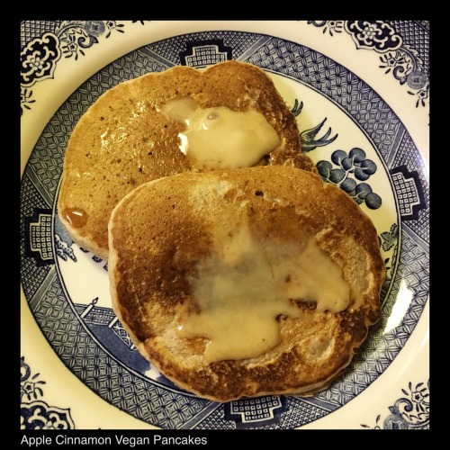 Apple Cinnamon Pancakes with Maple Butter: 1 cup flour 1 Tbsp sugar 2 tsp baking powder ¼ tsp