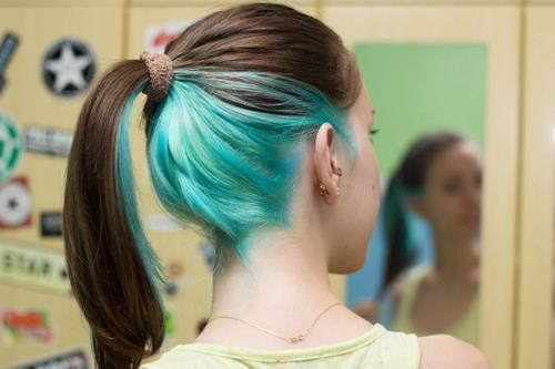 Cabelos Coloridos - Blog — Hairstyle: Underlayer [aka 'cabelo colorido...