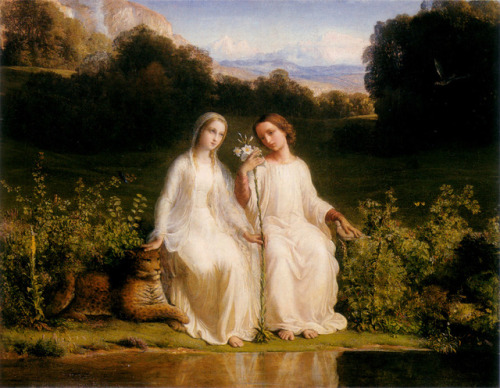 Louis Janmot - Poème de l'âme (11) : Virginitas (1854)
