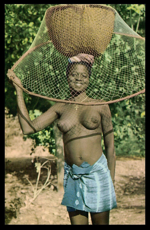 Porn Pics Bissau Guinean fisher-woman, via eBay.
