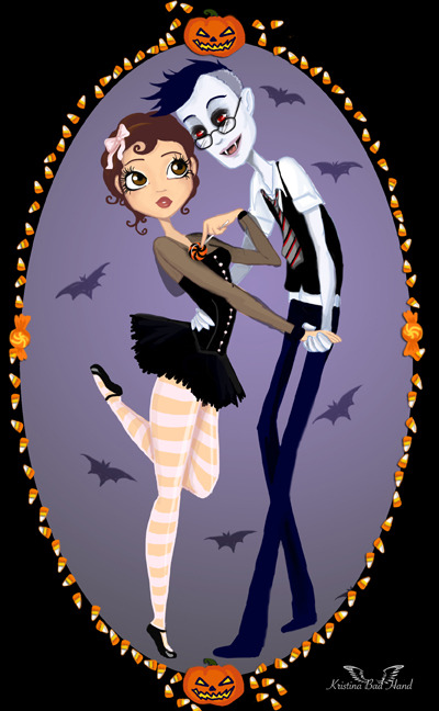 geekygodmother:  Love this fan art by Angel-Equinox of Hannah and Orson from Scary Godmother! 