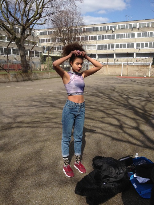 shadelondon:Kyra on the shoot today. Check out more behind-the-scenes pics on our Instagram @shadelo