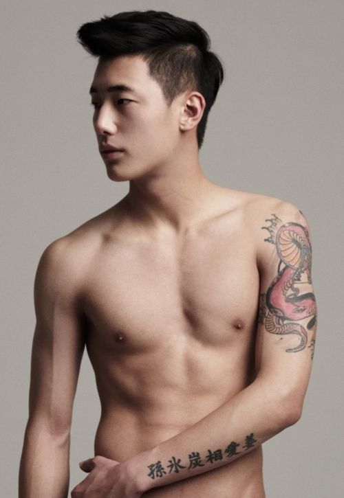 Korean Male Models — hey do you know any kmodels with tattoos or...