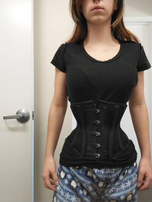 bustiers-and-corsets:  Pajama day 💕 this is a 16 inch but i want to eventually