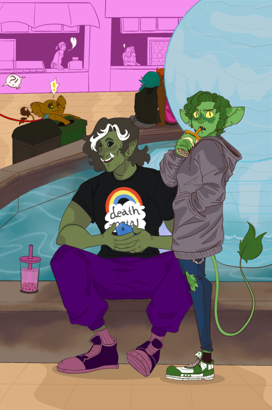 This Spiraled So Fast. It Was Just Gonna Be Riz In Gorgug’s Hoodie Than Gorgug Happened, Than I Thought