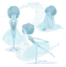 coryoungart:  i kind of really love blue diamond’s pearl basically if a show has a blue character it’s probably guaranteed that i love them 