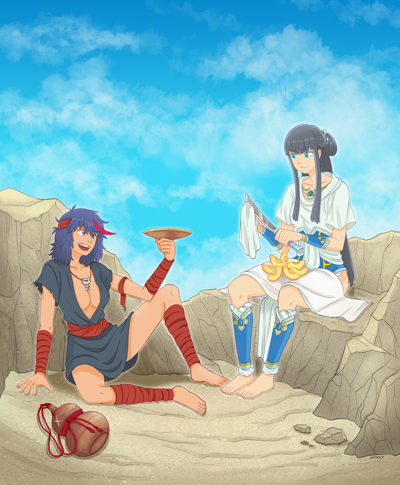herokick:  ☆ KLK AU based on RG Veda by CLAMP ☆ Ryū-Ō (流王) and Kiryuin-Ō