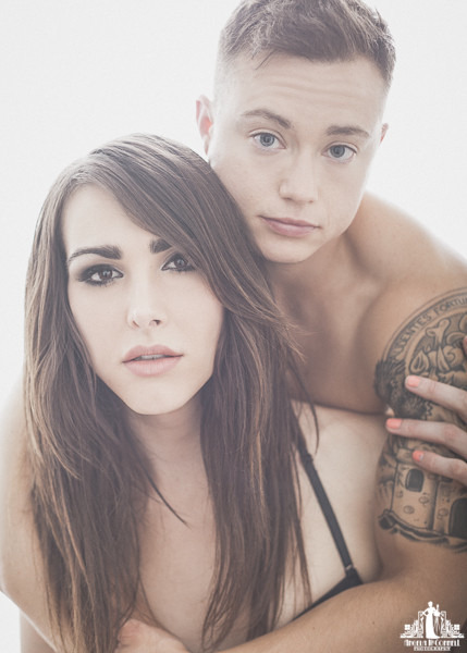 butchbikinikill:  boyfriend+girlfriend. (FTM trans man and MTF trans woman couple). Angela McConnell