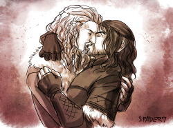 devbasaa:  Spader7 did this LOVELY commission for me!  It’s just beautiful and wonderful and I could stare at it for hours. I’m posting the Fili/Kili pic separately from the large commission post she made here.  Please go check out all her other