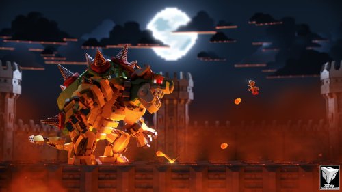 Porn nintendocafe:  LEGO Bowser versus Mario created photos