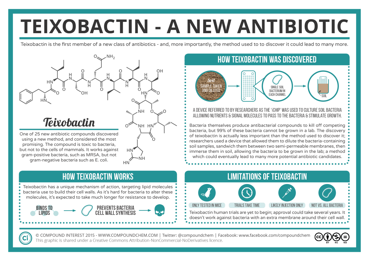compoundchem:  This week has seen the discovery of a new antibiotic - and, more importantly,