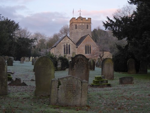 skull-designs: Winter morning. St Nicholas, Charlwood, Surrey