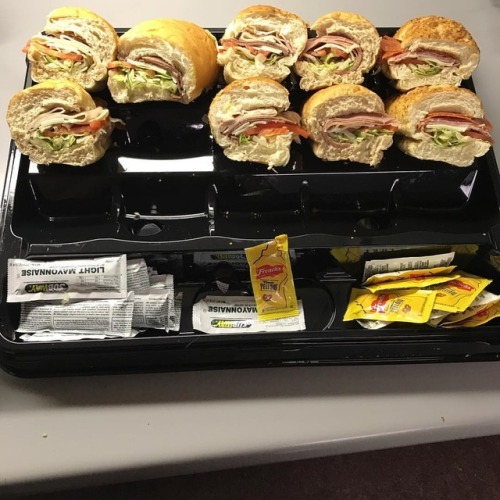 One of the employees bought us lunch. @subway it is so tasty!What a lovely way to end the week! Did 