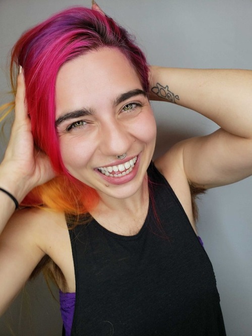 organichaos: Fire Feathers!!  My hair was done by the magnificent, magical color wizard queen of the