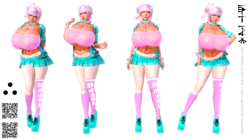 idolsynth: An OC of mine from my Base Card Set (Series 1).  Made with Honey Select.  There are two cards, one for the fully clothed body, and a separate card for the topless physical variation.  The cards have ‘Base card’ icons in the top left corner.