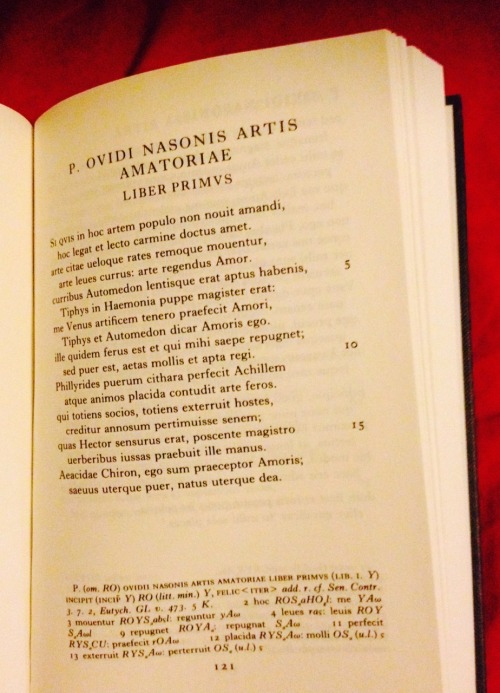 February book photo challenge, day 26: banned book.Ovid, Ars Amatoria. Banned in the first century, 