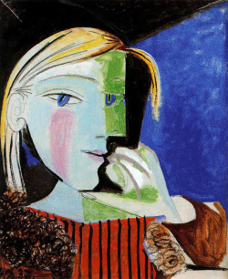 lonequixote:Portrait of Marie-Thérèse Walter, 1937 ~ Pablo Picasso