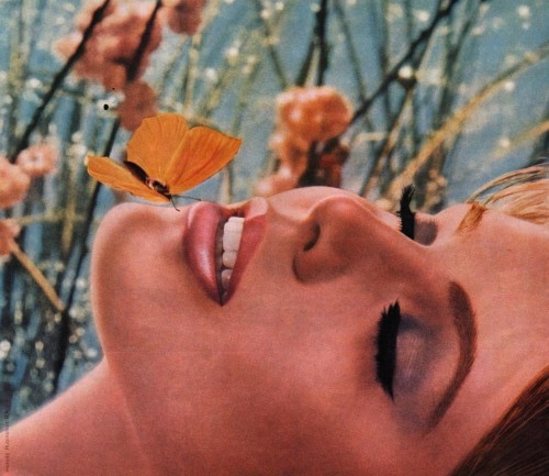 Helena Rubinstein “Lip Dew” Lipstick Ad (Vogue Paris 1967)
