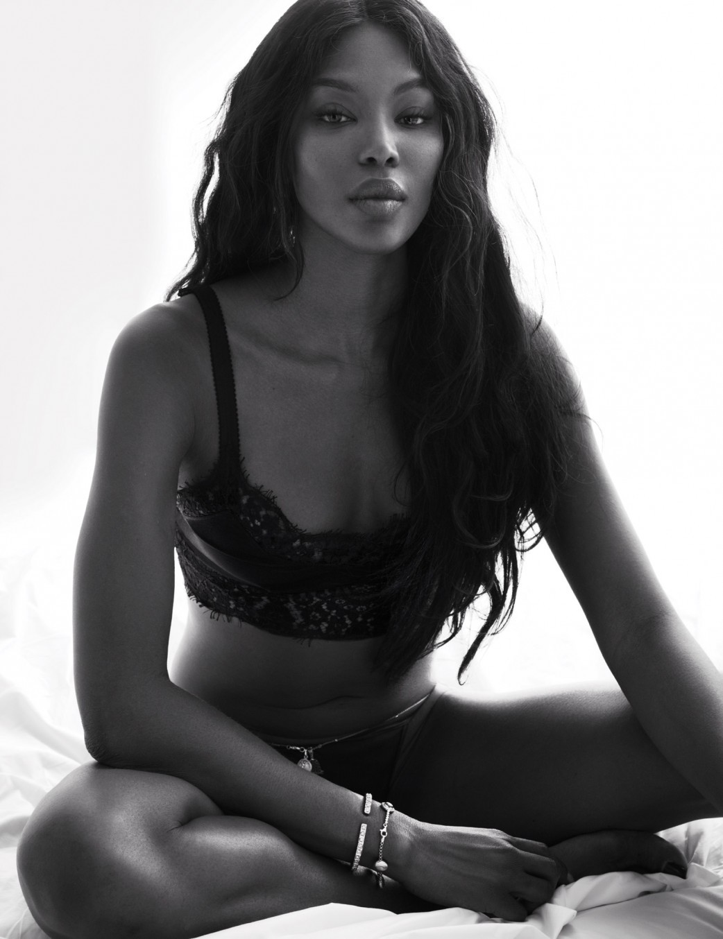 howtobeafuckinglady:  Tyra Banks, Naomi Campbell, Pharrell Williams, and Ciara photographed