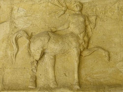 ancientart:Roman friezes depicting centaurs, recovered from the Roman theater at Orange, France. Dat