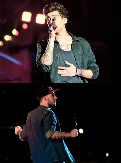 smileszayn:  Zayn and Liam on the WWA Tour in Uruguay (6/5/2014) X 