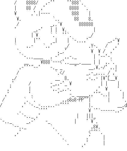 wpddpw:  ascii art of @darky03‘s gelbun  Holy hell! This is one amazing pic!Thx
