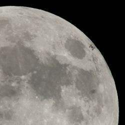 Just&Amp;Ndash;Space:international Space Station Transits The Full Moon : The International
