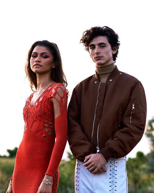 iheartmastani:Zendaya and Timothée Chalamet for Entertainment Weekly, October 2021.