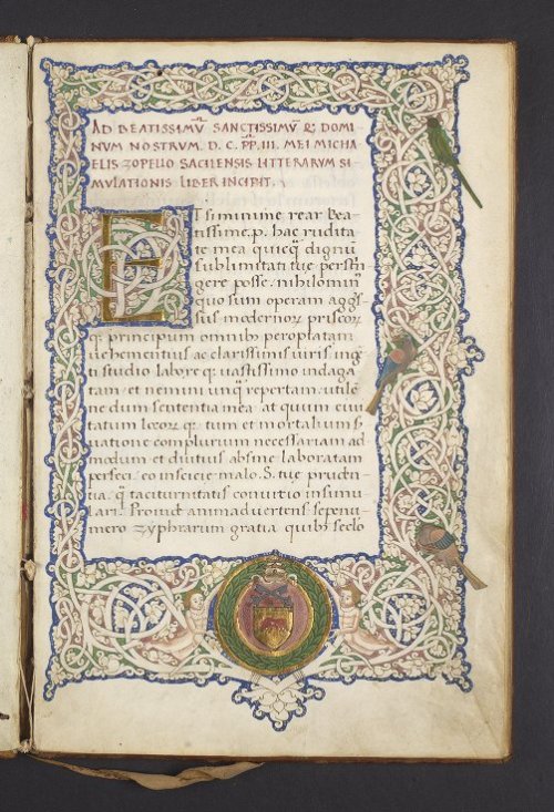 LJS 225, Litterarum simulationis liber, was written by Michael Zopello in 15th century Rome. This ma