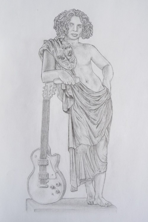 goryfluff:Ray Toro! Greek Statue!(because of @mcrmp3′s post)refs are praxiteles’ resting satyr type 