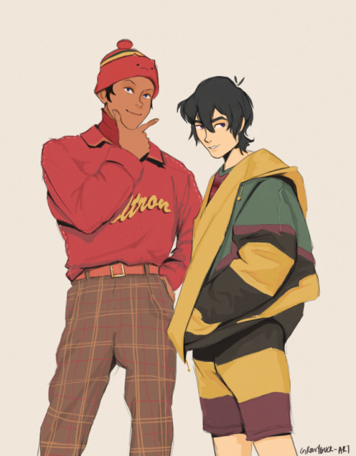 groovybuck-art: klance ft. 80s fashion 