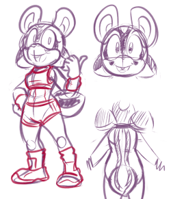 idk wanted to design a chipmunk sonic fcher name is mint