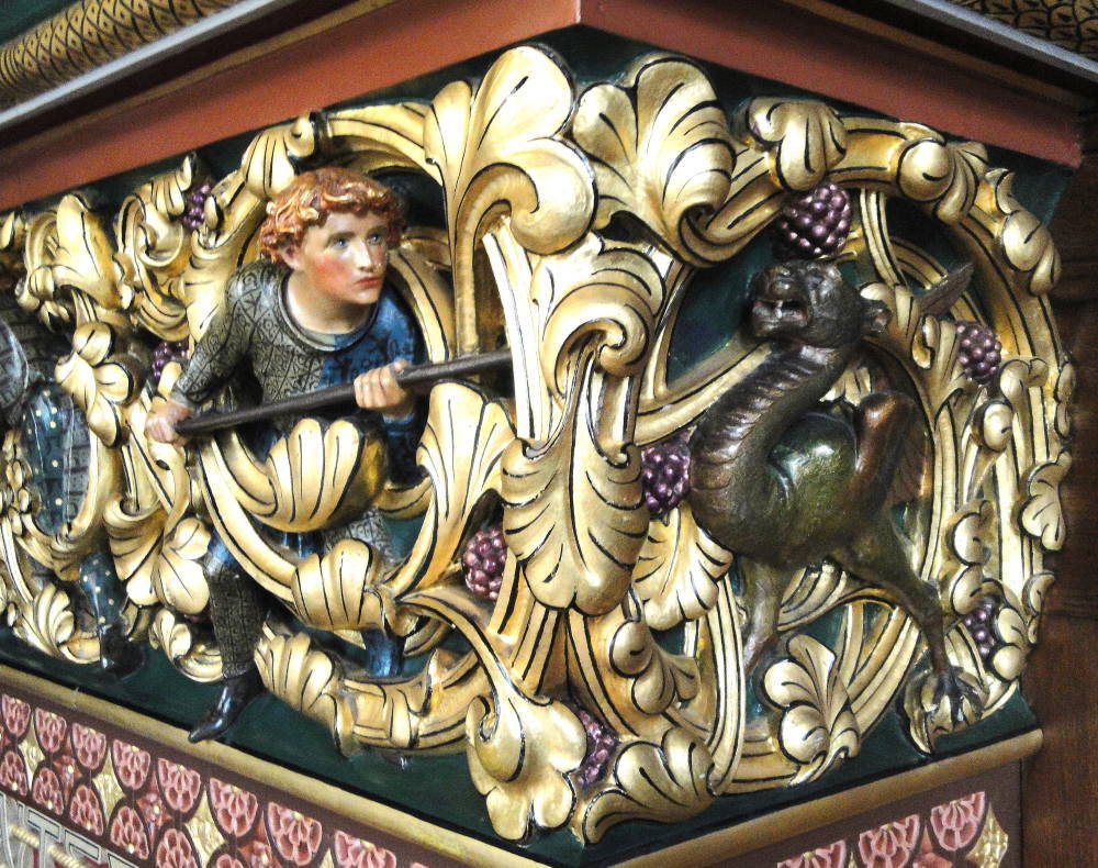 cair–paravel:The library at Cardiff Castle. It occupies the site of the medieval